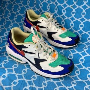 Nike Men’s size 9.5 Air Max 2 light SP sail obsidian blue low top running shoes